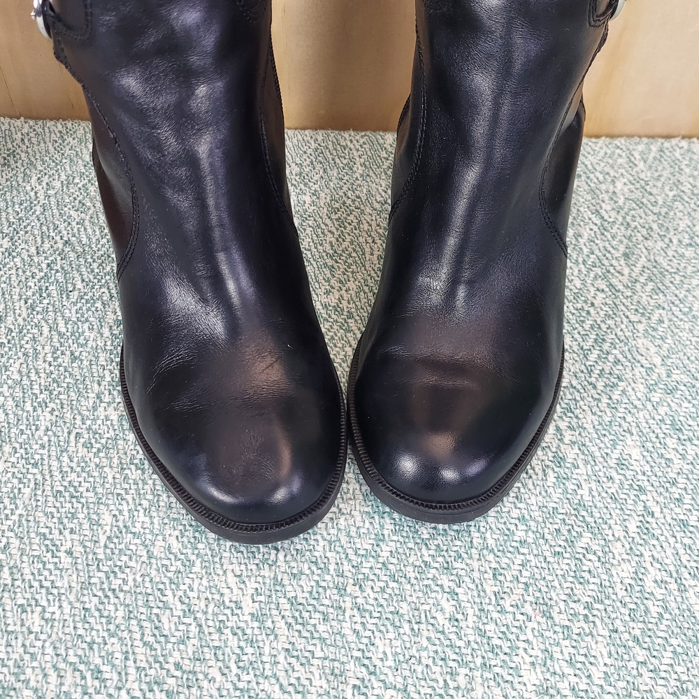 Franco Sarto Carlie Knee High Boots, Black Leather, Sz 11 - Picture 11 of 16